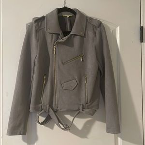 Grey suede jacket